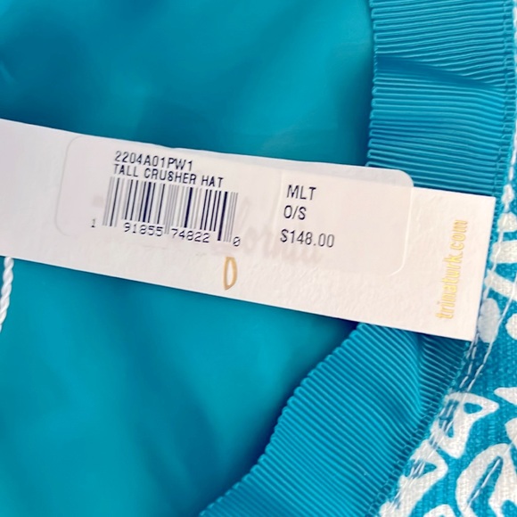 TRINA TURK~PINEAPPLE GARDEN-TALL CRUSHER BUCKET HAT-O/S-NWT - Picture 7 of 7